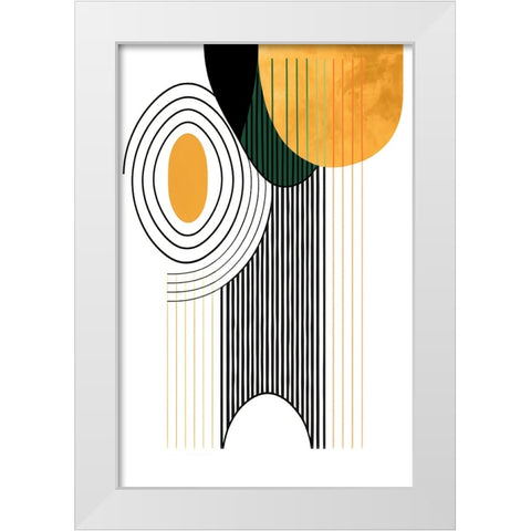 Mid Century Abstract Painting 22 White Modern Wood Framed Art Print by Heere, Ray