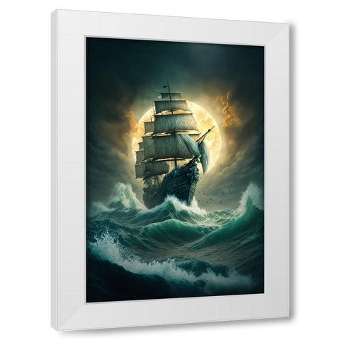 The Flying Dutchman 17 White Modern Wood Framed Art Print by Heere, Ray