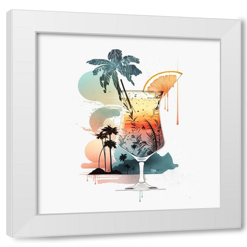 Mid Century Cocktails And Drinks 19 White Modern Wood Framed Art Print by Heere, Ray