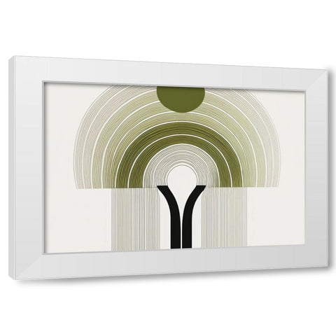 Mid Century Tree Of Life 6 White Modern Wood Framed Art Print by Heere, Ray