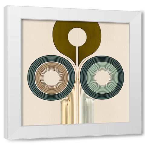 Mid Century Tree Of Life 12 White Modern Wood Framed Art Print by Heere, Ray