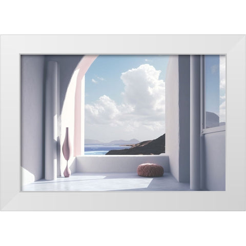 Architectural Photography Balconies 2 White Modern Wood Framed Art Print by Heere, Ray