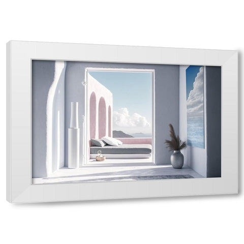 Architectural Photography Balconies 3 White Modern Wood Framed Art Print by Heere, Ray