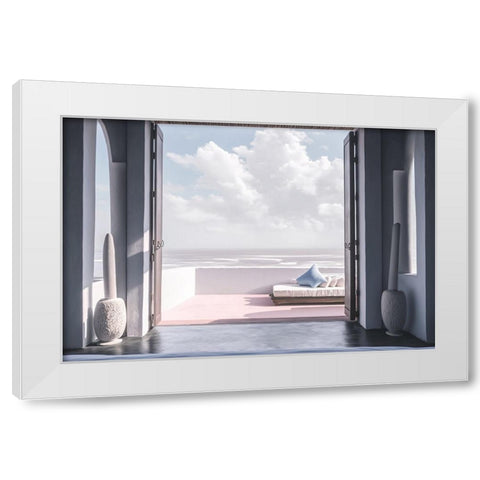 Architectural Photography Balconies 5 White Modern Wood Framed Art Print by Heere, Ray