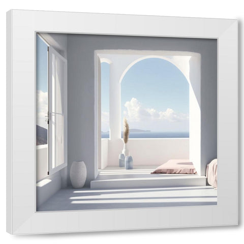 Architectural Photography Balconies 6 White Modern Wood Framed Art Print by Heere, Ray