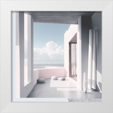 Architectural Photography Balconies 7 White Modern Wood Framed Art Print by Heere, Ray