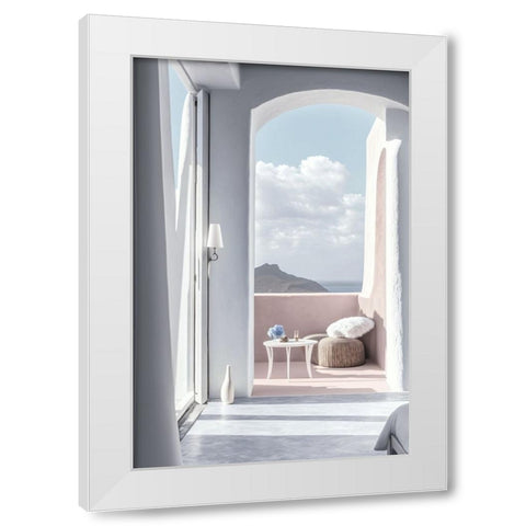 Architectural Photography Balconies 9 White Modern Wood Framed Art Print by Heere, Ray