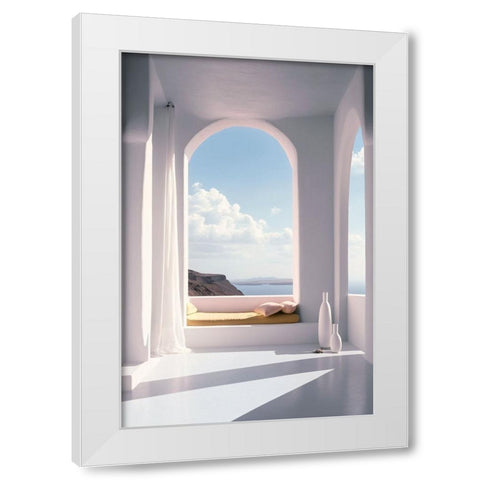 Architectural Photography Balconies 10 White Modern Wood Framed Art Print by Heere, Ray