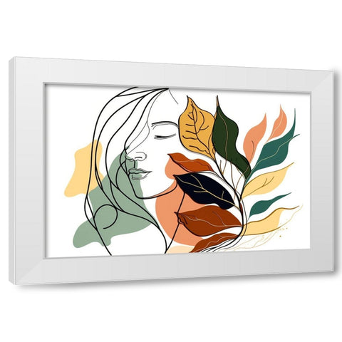 Botanical Minimalism Portraits 5 White Modern Wood Framed Art Print by Heere, Ray