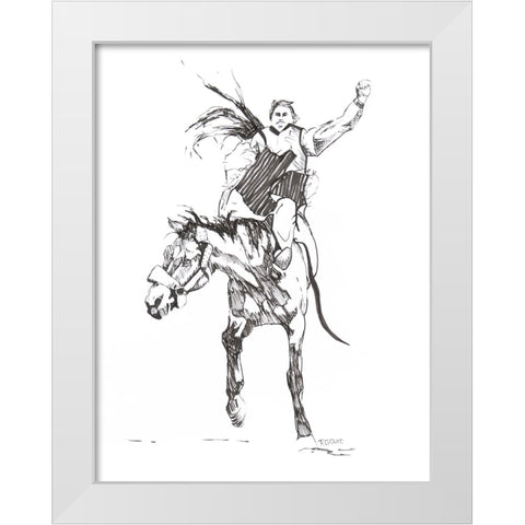 8 Seconds White Modern Wood Framed Art Print by Gould, Renee