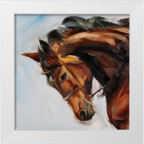 Charging On White Modern Wood Framed Art Print by Gould, Renee