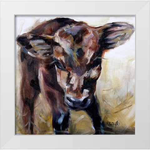 Hello White Modern Wood Framed Art Print by Gould, Renee