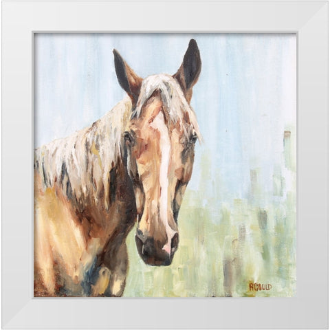 Horse 1-6 White Modern Wood Framed Art Print by Gould, Renee