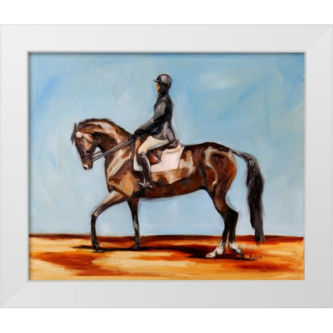 On Deck White Modern Wood Framed Art Print by Gould, Renee