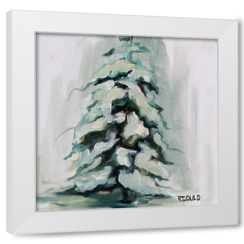 Snowy Tree 2 White Modern Wood Framed Art Print by Gould, Renee