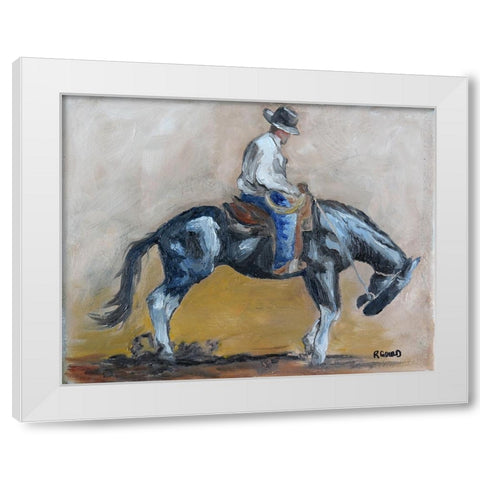 Taking Him Back White Modern Wood Framed Art Print by Gould, Renee