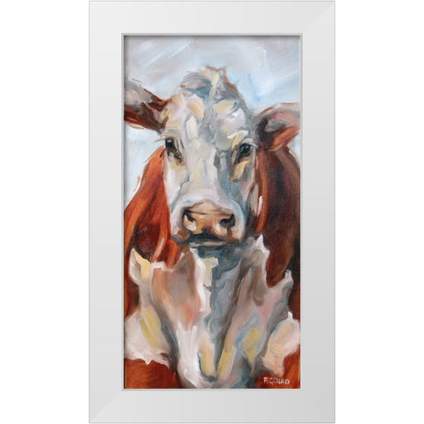Zoe White Modern Wood Framed Art Print by Gould, Renee