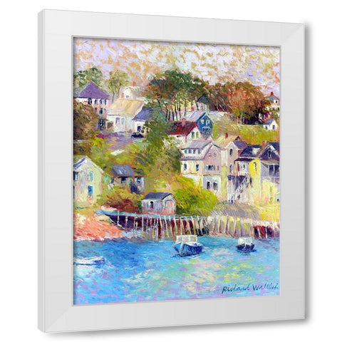 Maine White Modern Wood Framed Art Print by Wallich, Richard
