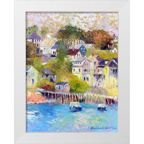 Maine White Modern Wood Framed Art Print by Wallich, Richard