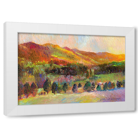 Colorado Sunset White Modern Wood Framed Art Print by Wallich, Richard