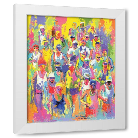 Marathon White Modern Wood Framed Art Print by Wallich, Richard