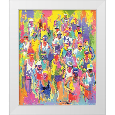 Marathon White Modern Wood Framed Art Print by Wallich, Richard