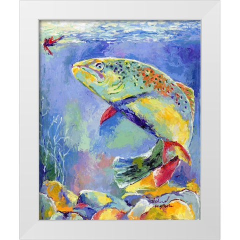 Big Ed White Modern Wood Framed Art Print by Wallich, Richard