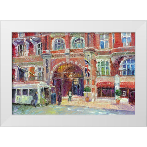 London White Modern Wood Framed Art Print by Wallich, Richard