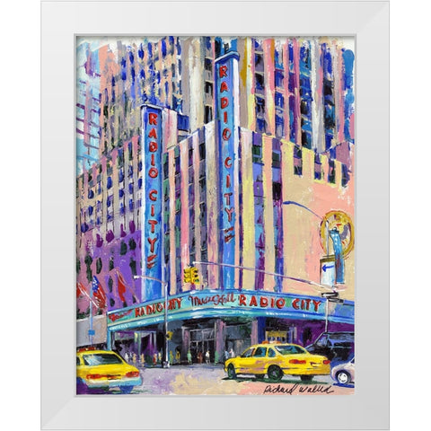 Radio City Music Hall White Modern Wood Framed Art Print by Wallich, Richard