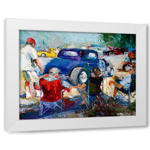H Rods White Modern Wood Framed Art Print by Wallich, Richard