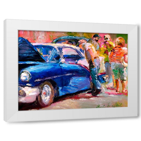 Olds White Modern Wood Framed Art Print by Wallich, Richard