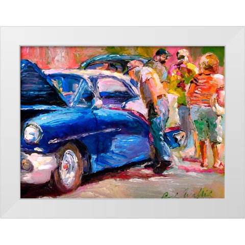 Olds White Modern Wood Framed Art Print by Wallich, Richard