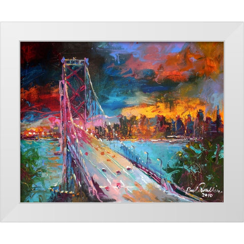 San Fran White Modern Wood Framed Art Print by Wallich, Richard