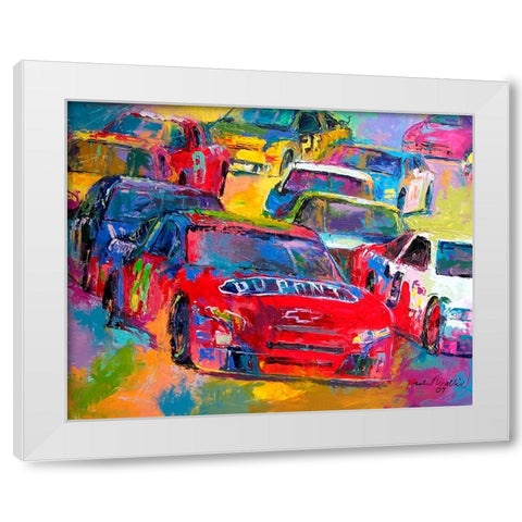 Jeff Gordon White Modern Wood Framed Art Print by Wallich, Richard