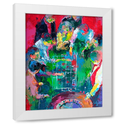 Roulette White Modern Wood Framed Art Print by Wallich, Richard