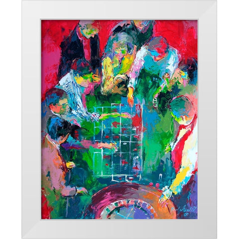 Roulette White Modern Wood Framed Art Print by Wallich, Richard