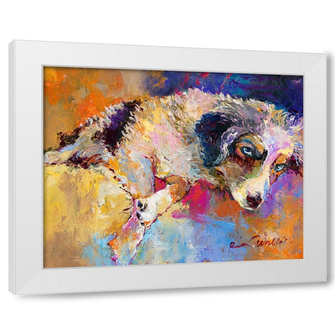 Marley White Modern Wood Framed Art Print by Wallich, Richard