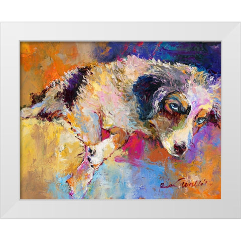 Marley White Modern Wood Framed Art Print by Wallich, Richard