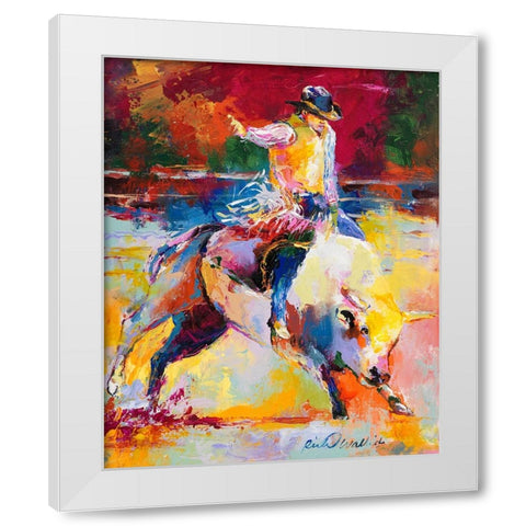 Rodeo White Modern Wood Framed Art Print by Wallich, Richard