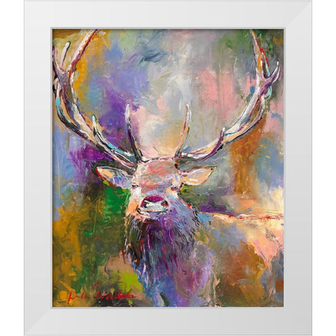 Buck White Modern Wood Framed Art Print by Wallich, Richard