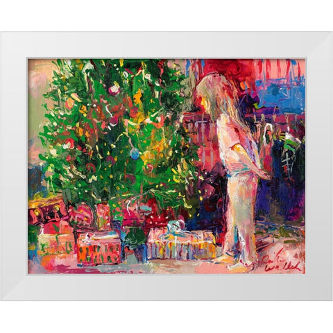 Jaden White Modern Wood Framed Art Print by Wallich, Richard