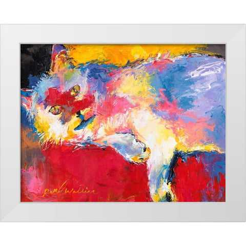 Mac White Modern Wood Framed Art Print by Wallich, Richard