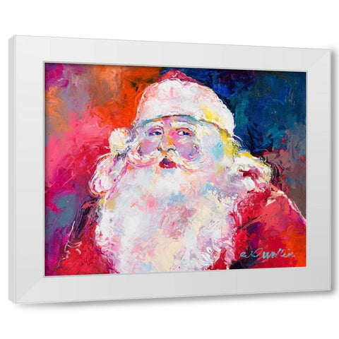 Santa White Modern Wood Framed Art Print by Wallich, Richard