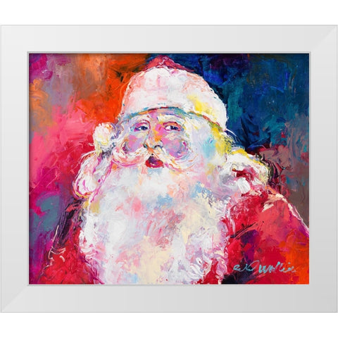 Santa White Modern Wood Framed Art Print by Wallich, Richard
