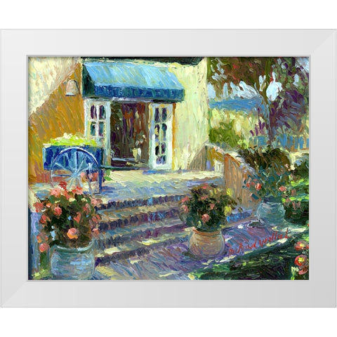 Flower Shop White Modern Wood Framed Art Print by Wallich, Richard