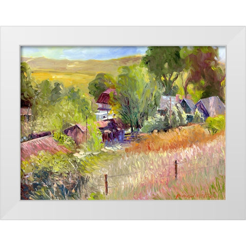 Rooney Ranch White Modern Wood Framed Art Print by Wallich, Richard
