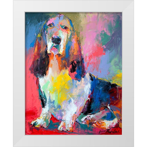 Art Bass White Modern Wood Framed Art Print by Wallich, Richard