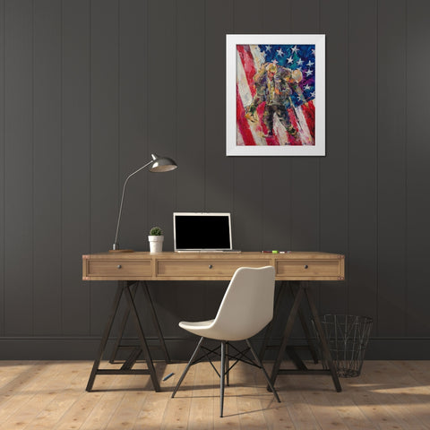 artsolider White Modern Wood Framed Art Print by Wallich, Richard