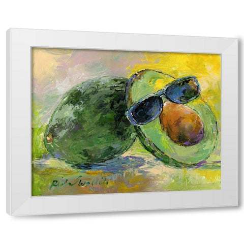Art Avocado White Modern Wood Framed Art Print by Wallich, Richard