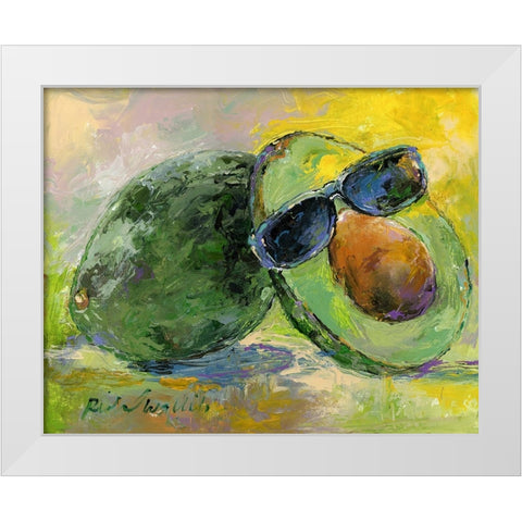 Art Avocado White Modern Wood Framed Art Print by Wallich, Richard